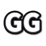 Example text sticker reading “GG” in the Monotone style