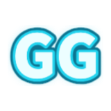 Example text sticker reading “GG” in the Neon style