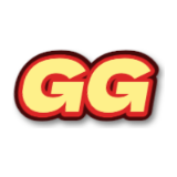 Example text sticker reading “GG” in the Shout style